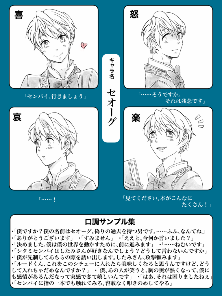 セオーグ表情・口調集