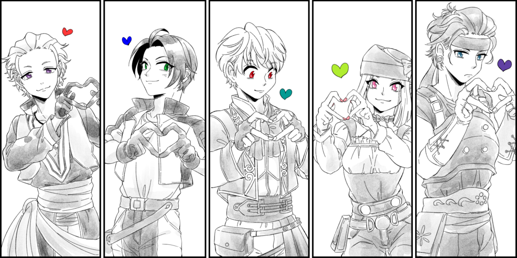 自キャラくんたち